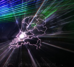 Laser, Lasershow ,Flight Into History Show, Nederland
