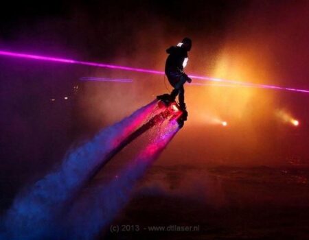 Flyboard Nightshow Nijkerk Laser Lasershow Lasereffecten Jubileum
