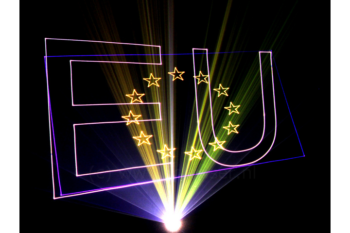 lasershow laseranimatie Europa show
