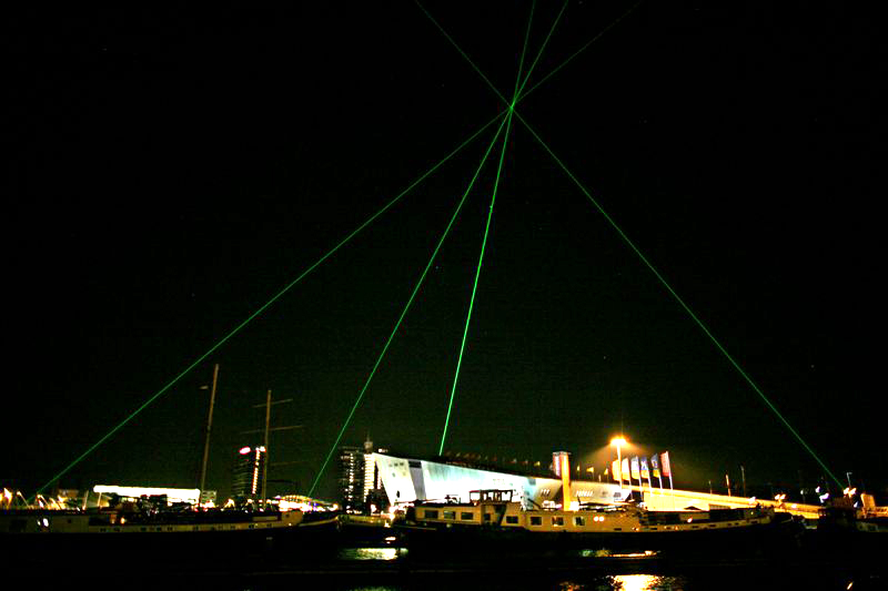 Pyramide Nemo Rob Schrama Lasershow Laser Kunst Amsterdam