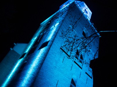 Emmen Architectural Lighting Uitlichten Torens Blauw