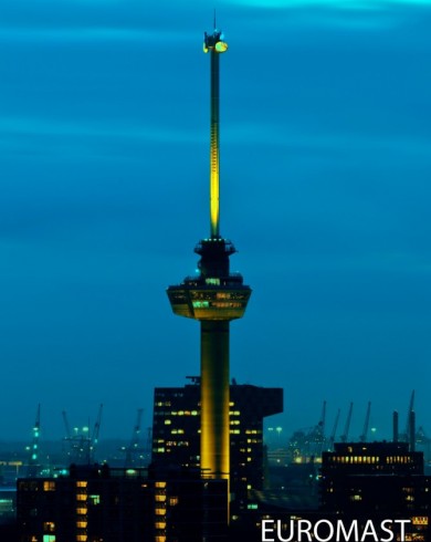 Euromast Architectural Lighting Uitlichten Torens Geel