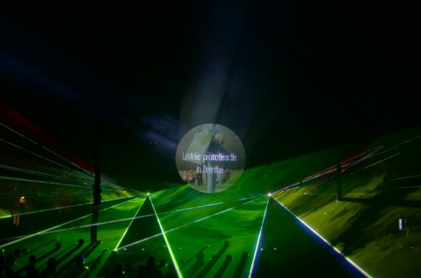 Multimedia laser show Cascade run Hoogeveen